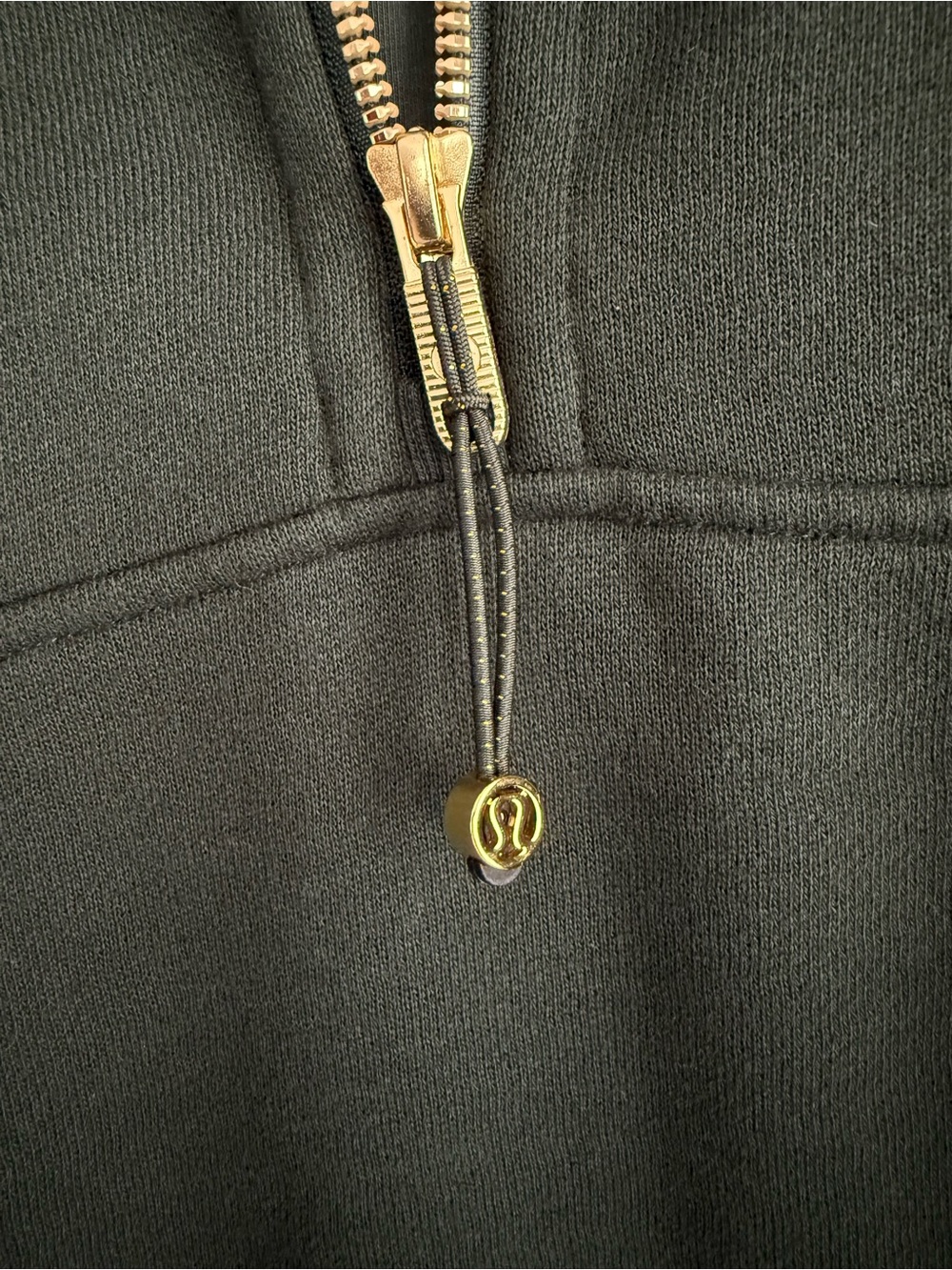 Lululemon Scuba Oversized Half-Zip Hoodie in Forest Legacy Green / Gold XS / S - Picture 12 of 16